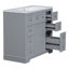 Ensemble de meuble-lavabo avec lavabo 36 po Aasto, 1 armoire et 6 tiroirs-884545467
