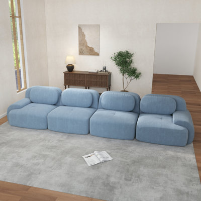 Boneless Sofa Corduroy Fabric Modular Multi-combination Anti-slip Design For Living Rooms Bedrooms