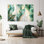 «Green Leaves», art mural à impression acrylique - ensemble de 3 pièces