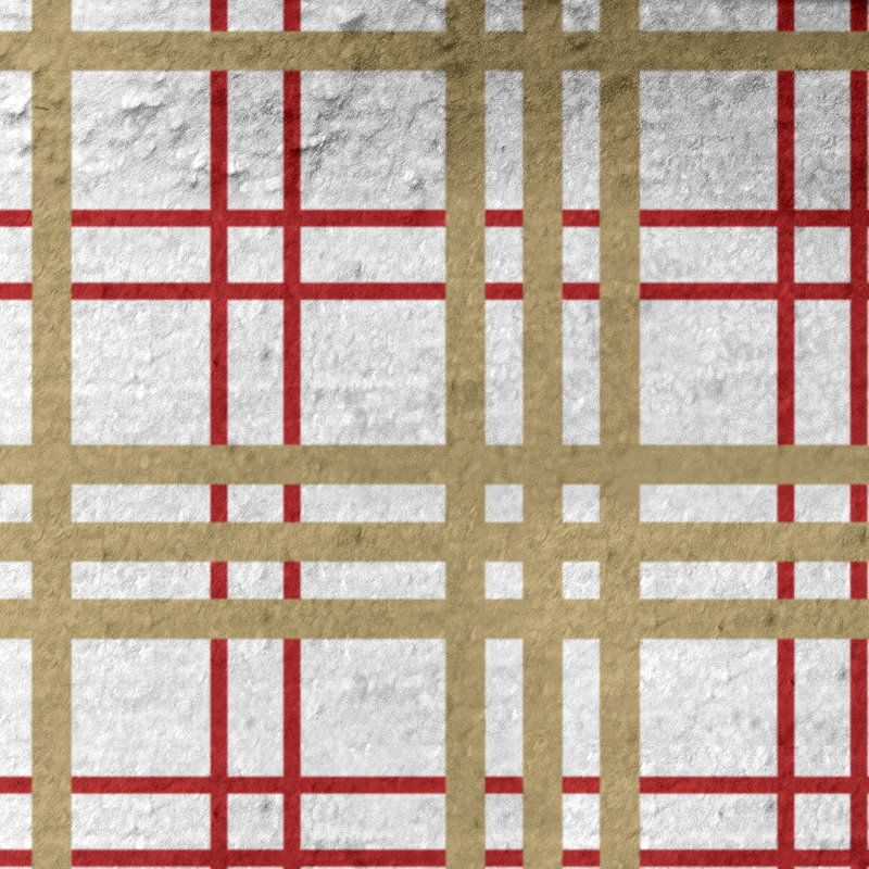 Beach Towel, White/Red/Gold, Microfiber
