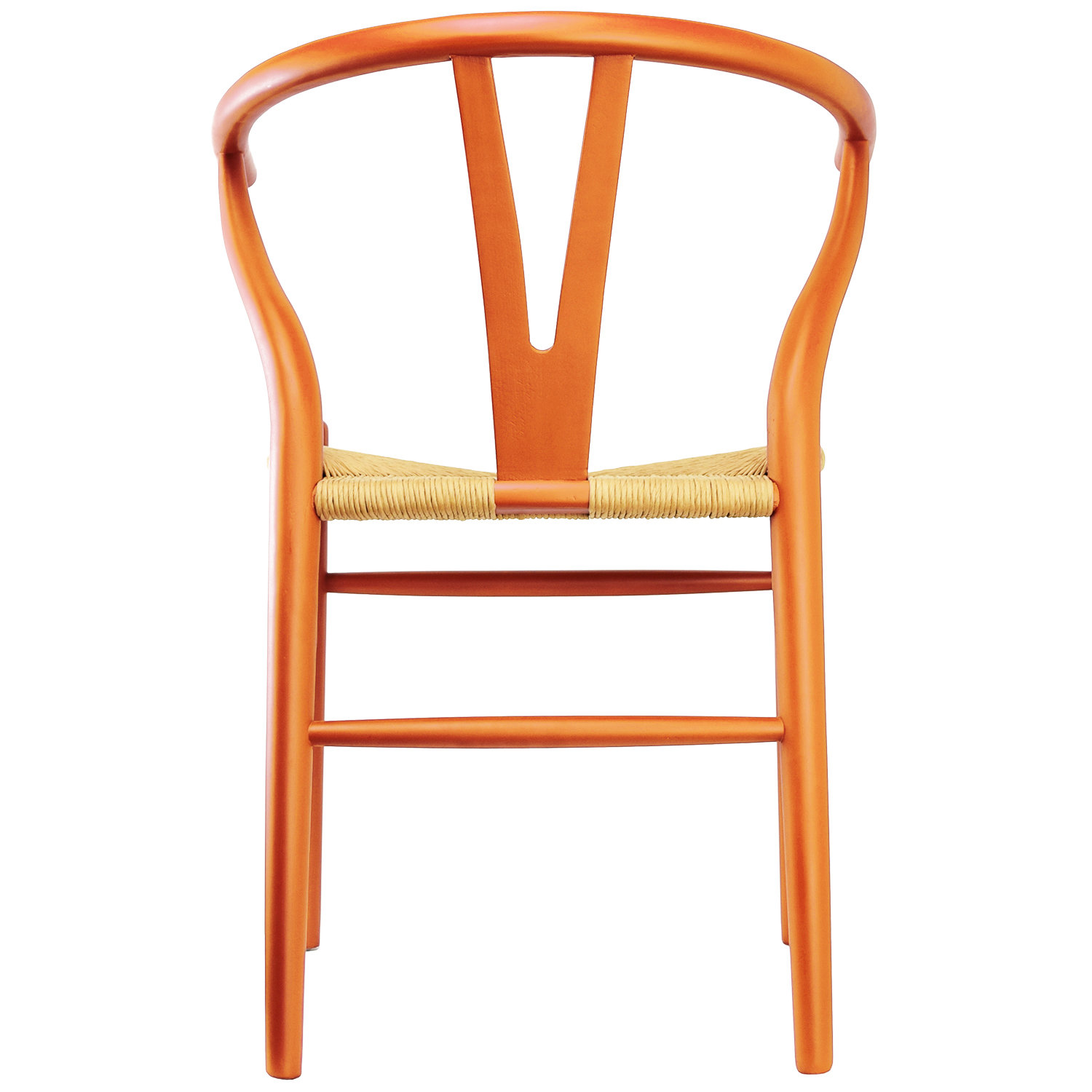Baruti Wicker Dining Chair, Orange/Beige