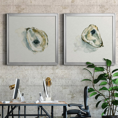 «Old Salt Shell I», ensemble de 2 reproductions d'art encadrées
