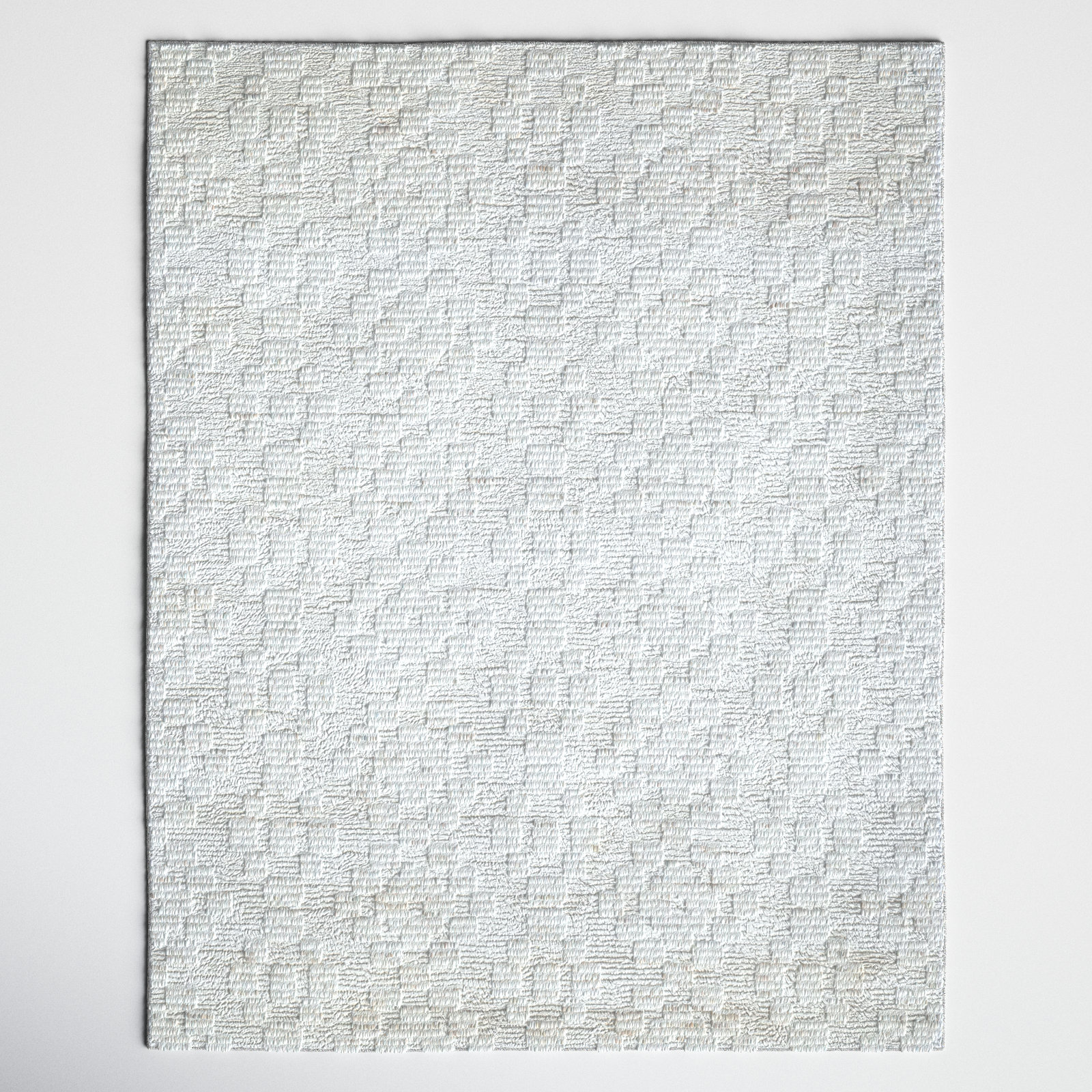 Samari Hand Tufted Ivory/Off White Rug, Rectangle 7'6" x 9'6"