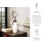 Vase en grès céramique moderne avec motif organique sculpté et silhouette artistique-318280134