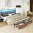 Tryston LED Bed Frame with Drawers and Charging Station-1925215923-1925215925