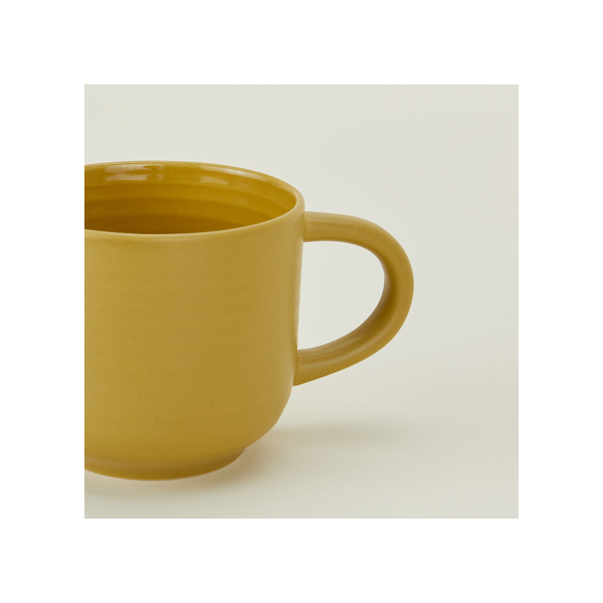 Hirma Stoneware Coffee Mug, Mustard