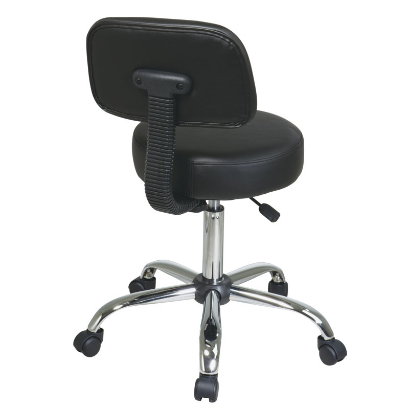 Chaise de dessinateur en vinyle Hathcock