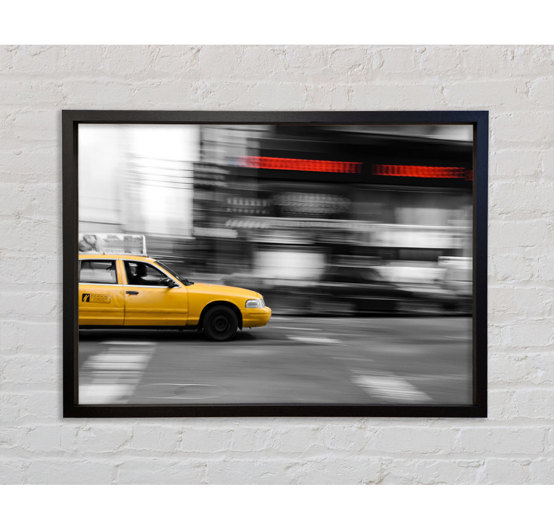 Movement Of The Yellow Cab - Einzelbildrahmen Kunstdrucke auf Leinwand