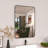Lucha 24 in. W x 36 in. H Rectangular Framed Wall Bathroom Vanity Mirror in Matte Black-848255537-848255500