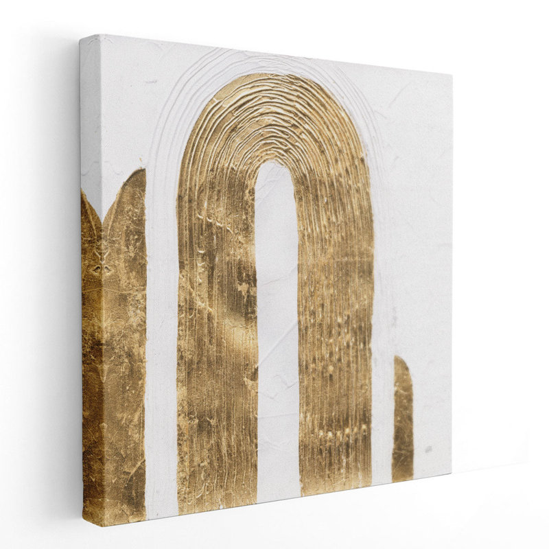 «White on White I», reproduction d'art sur toile, H 40 po x l 40 po