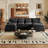 112" U Shaped Modern Chenille Sectional Sofa-1272476257