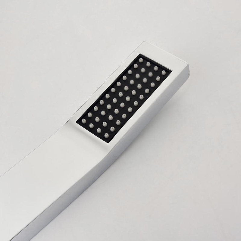 1-Spray Patterns 11.8 In. Wall Mount Dual Fixed And Handheld Shower Head With 1.8 GPM, Chrome