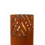 Lanterne colonne, ensemble de 2, colonne décorative pour jardin en design industriel rouille, lanterne pour l'extérieur et l'intérieur, lanterne avec bougies, oriental, 37 1/2 po + 29 1/2 po