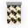 Moutarde / noir / motif floral blanc