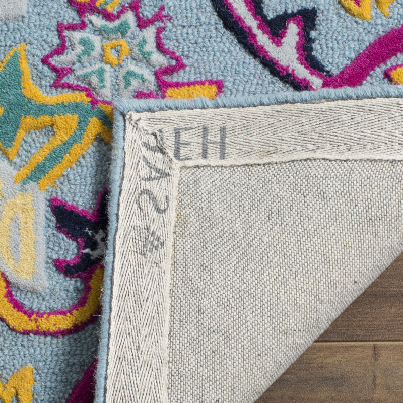 Tapis oriental en laine touffeté à la main Blokzijl, Carré 7 pi