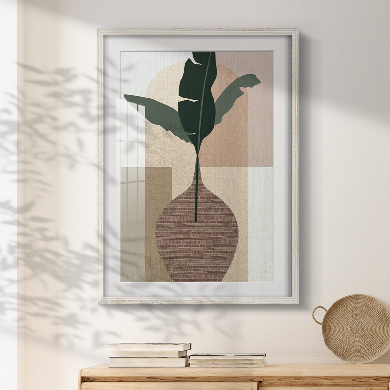 Lindos I - impression encadrée, H 28,5 po x l 20,5 po, Blanc
