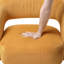 Fauteuil d'appoint pivotant à 360 degrés en velours côtelé, fabrication confortable en bois massif-973882068