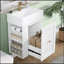Petit meuble-lavabo en bois aggloméré de 20 po avec lavabo en céramique-1667266855