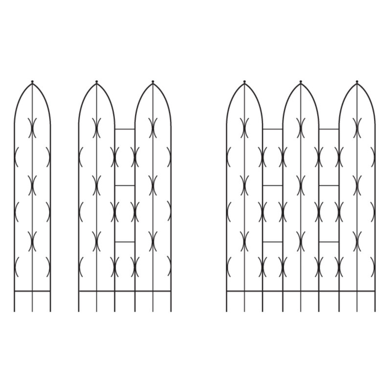 Monson 180cm H x 91.4cm W Gothic Trellis