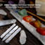 Baguette Hémalayan Glow Selenite Crystal - 4 pouces, cristaux et pierres de soin 2 spirales et 1 baguette de massage