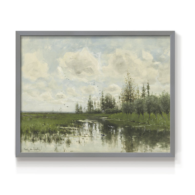 Paysages rétro - DCLXV - reproduction encadrée, H 8 po x l 10 po