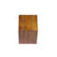 Cray Hexagon Oak Solid Wood Accent Shelf