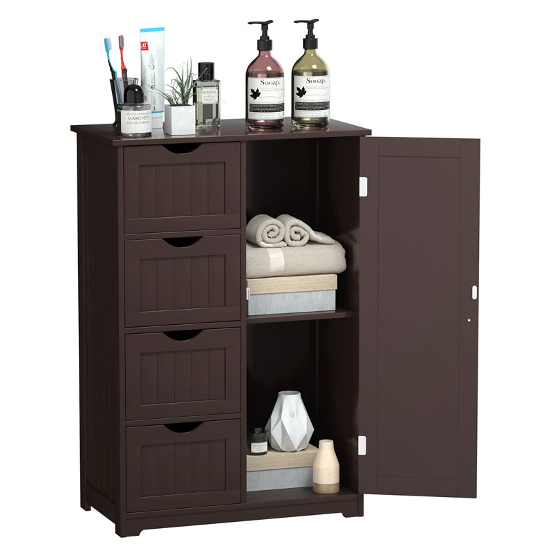 Ailan Bathroom Cabinet, Brown