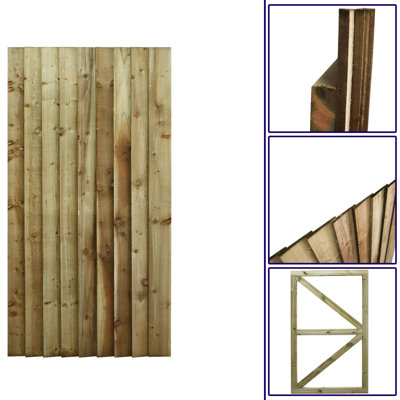 Natalina 180 cm H Gate Fencing