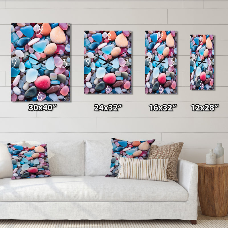 Pebbles On The Beach - City Paris Horloges murales, Grand
