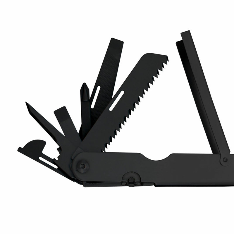 SOG PowerLock Stainless Steel Folding Knife 18 Tool Multi Tool Pliers, Black