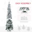 Grand sapin de Noël artificiel pré-éclairé H-1776865250