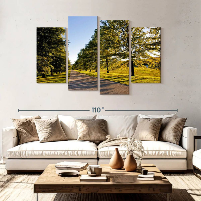 Alvord Bunny Roadside Trees, 54" H x 84" W