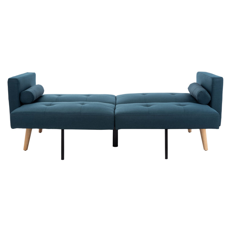 Canapé-lit simple ou plus petit de 74,8 po Futton, Bleu marine