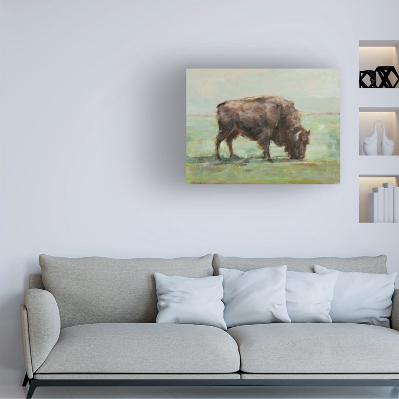 Art sur toile Ethan Harper «Where The Buffalo Roam I», H 14 po x l 19 po