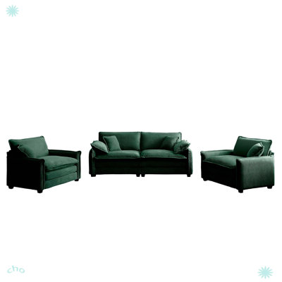 Ensemble de canapé luxueux et sophistiqué avec coussins et coussins moelleux pour le salon