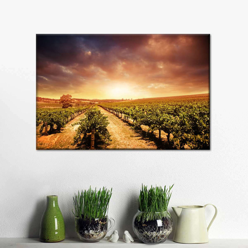Vineyard, reproduction sur toile, H 8 po x l 12 po x P 1 po