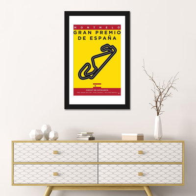 Impression sur toile «Minimal Movie», «Catalunya Race Track»