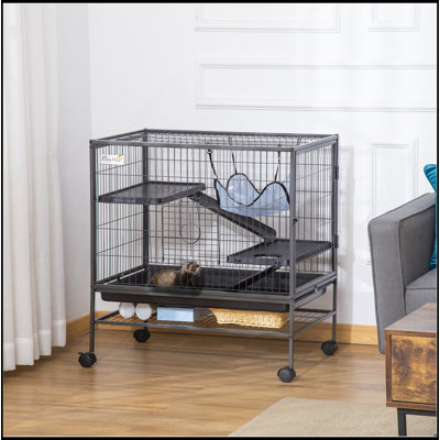 3-Tier Small Animal Cage, Ferret Cage Large Chinchilla Cage