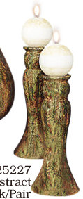 Candlesick en porcelaine Rainstorm Abstract