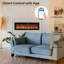 Foyer électrique encastré 30 "avec télécommande, 12 couleurs de flamme, chauffage 750 / 1500W pour le salon de la chambre à coucher