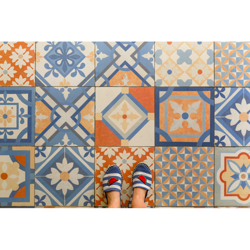 Woman Wearing Shoes - Wrapped Canvas Print, 30cm H x 46cm W x 3.8cm D