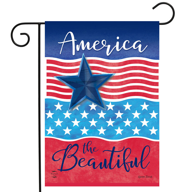 Drapeau America the Beautiful Star Garden 12 x 18