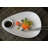 Front Of The House Ellipse Porcelain Divided Serving Dish