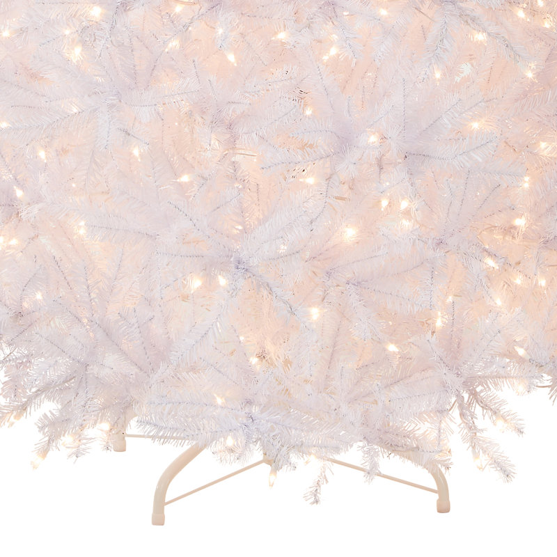 Dunhill 9' White Fir Artificial Christmas Tree with 900 Clear Lights with Stand, 9'