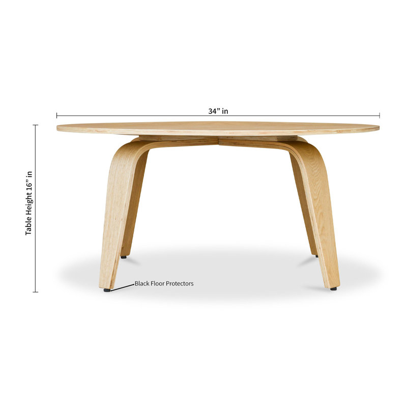 Table basse en contreplaqué