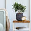 Textured Concrete Effect Face Oval Planter-2088344408-2088344410