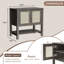 Rattan 2-Door End Table-123043765