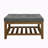 Upholstered  34.25"Square Coffee Table with Beech Wood Shelf and Frame-1281797763