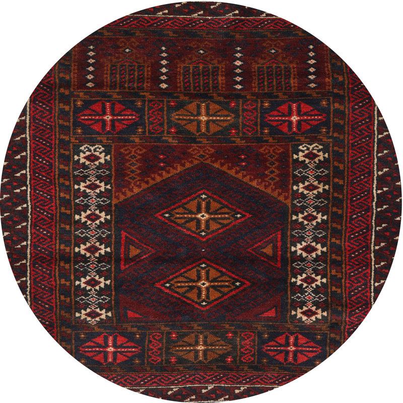 Oriental Indoor Rug, Round 3'