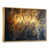 Toile avec cadre flottant or